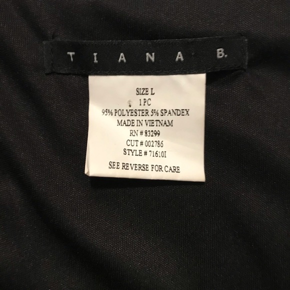 Tiana B, Babydoll Style Patterning Dress - Picture 7 of 7